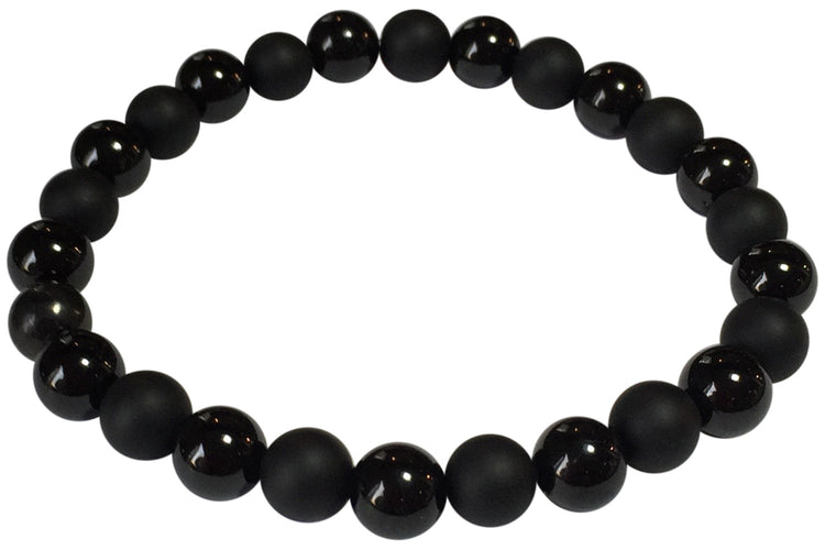 Men's Black Tourmaline Onyx Bracelet