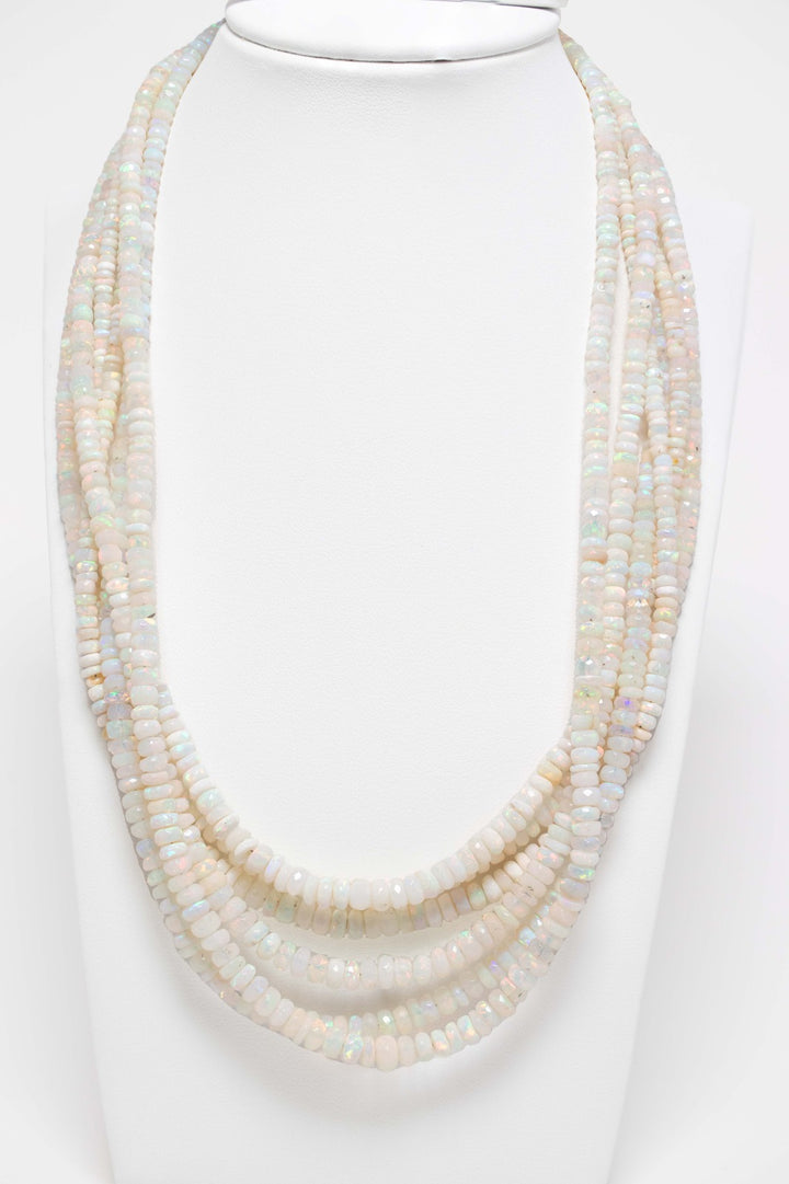Ethiopian Opal Rondelle Necklace