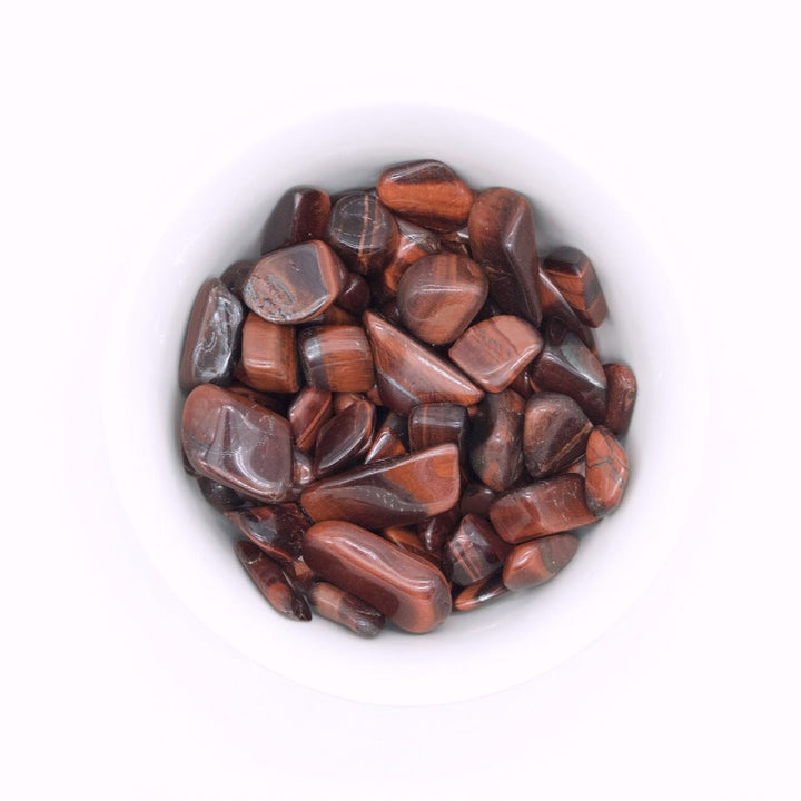 Red Tiger Eye Tumbled Stone