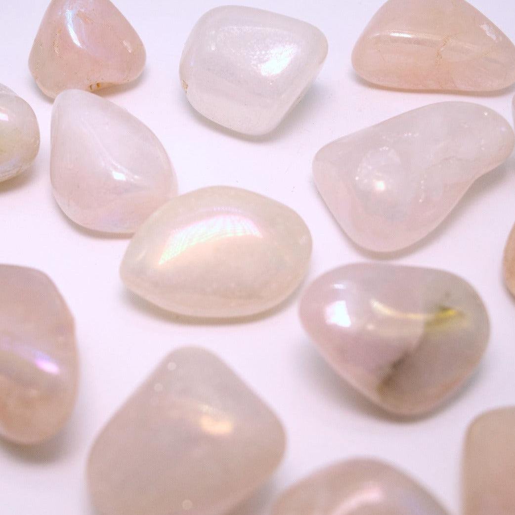 Angel Aura Rose Quartz Tumbled