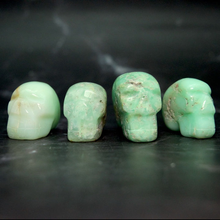 Chrysoprase Skull