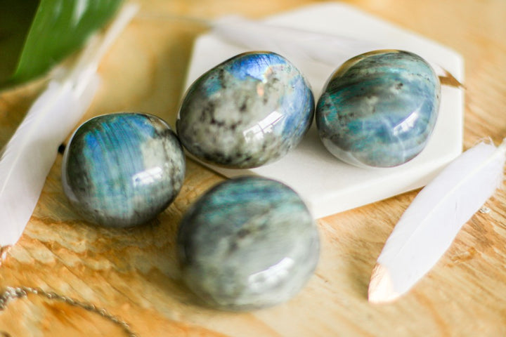 Labradorite Touchstone (Rare Find)