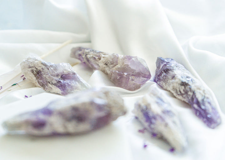 Elestial Amethyst Raw Stone