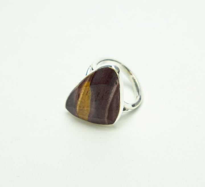 Mookaite Oblong Faceted Ring