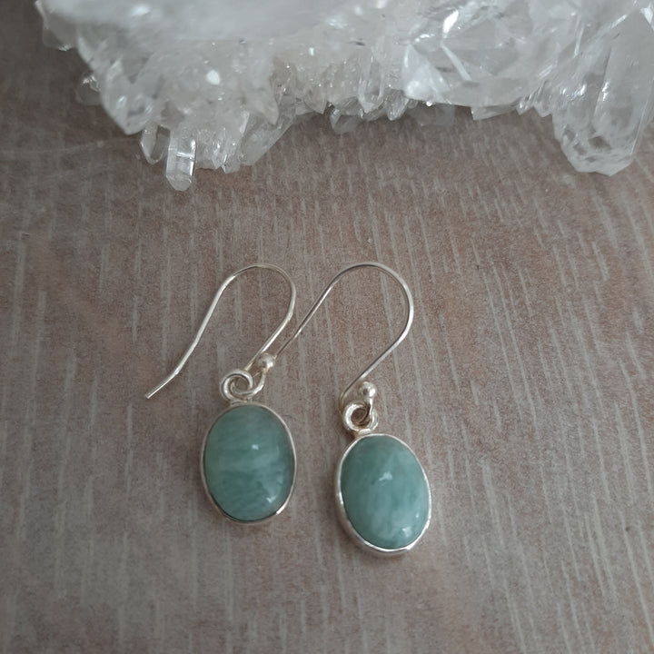 Amazonite Oval Earrings