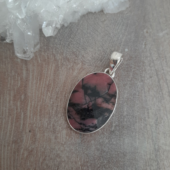 Rhodonite Oval Pendant
