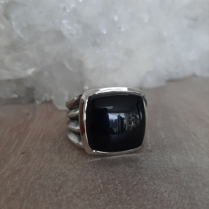Onyx Men's Square Ring
