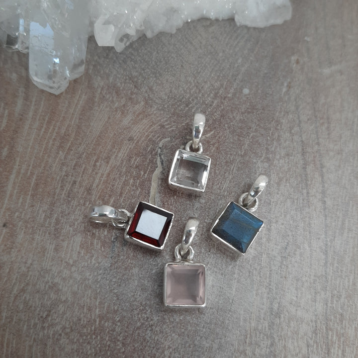 Crystal Square Pendant