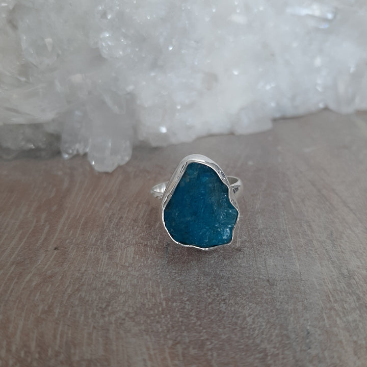 Apatite Raw Stone Ring