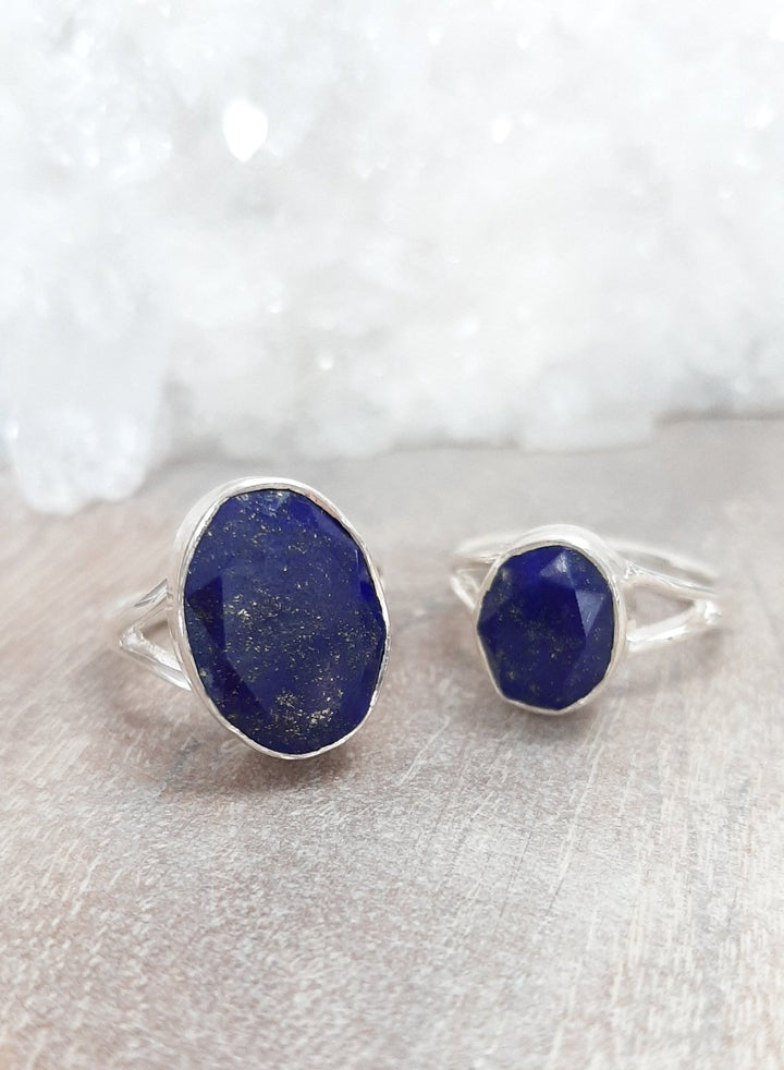 Lapis Lazuli Faceted Oval Ring
