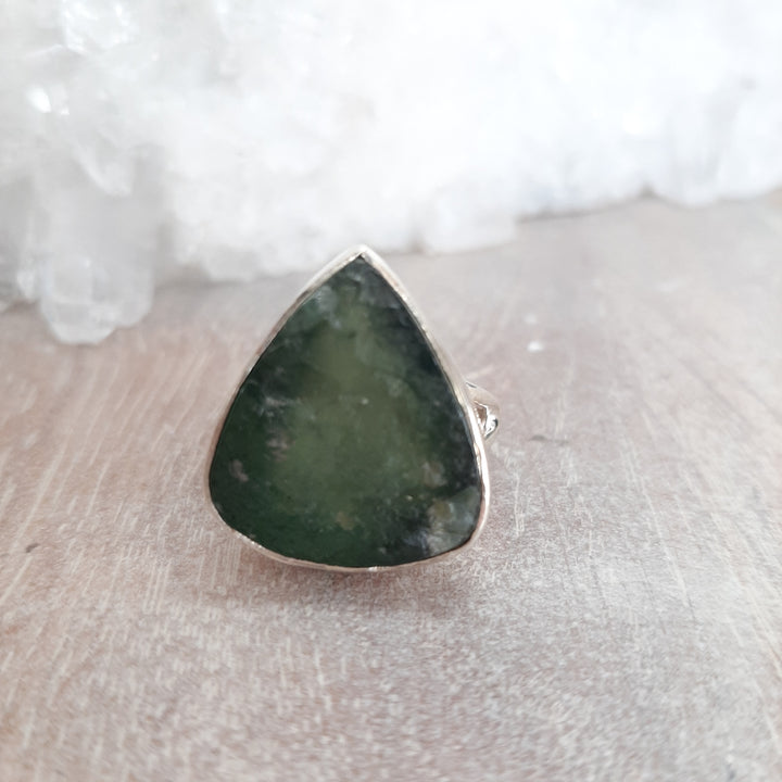 Serpentine Wide Teardrop Ring