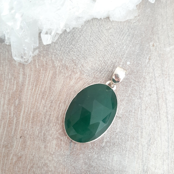 Green Aventurine Oval Pendant