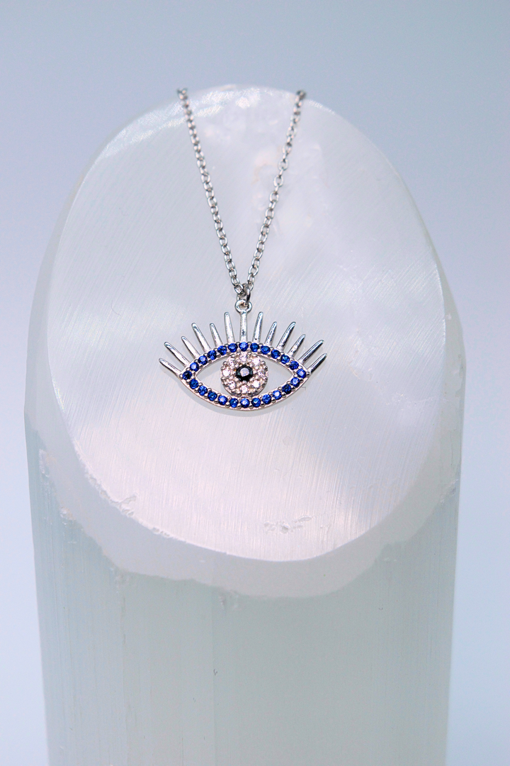 Silver Nazar Necklace