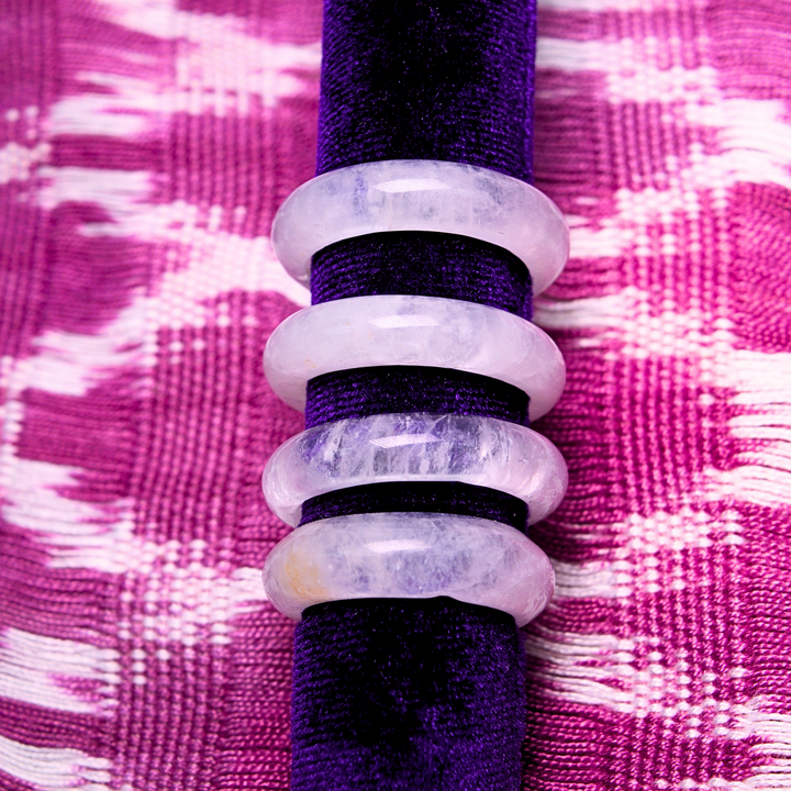 Rose Quartz Polished Round Ring