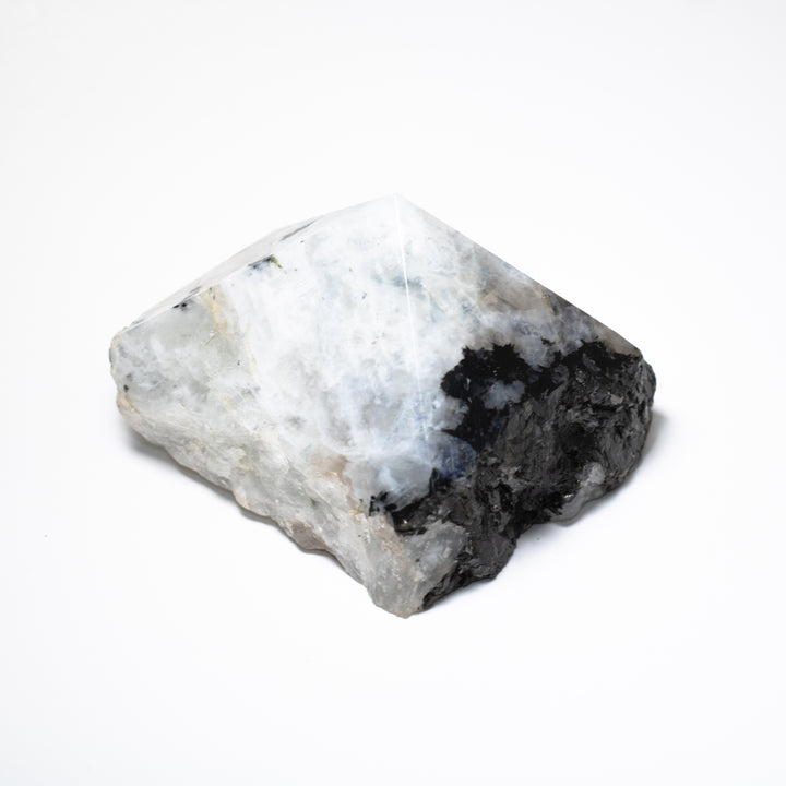 Rainbow Moonstone Semi-Polished Point