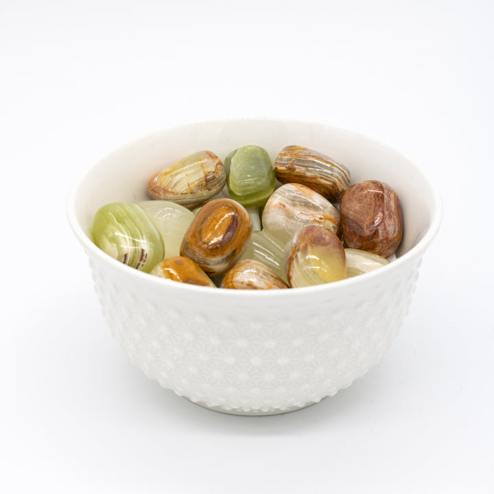 Green Calcite Tumbled Stone