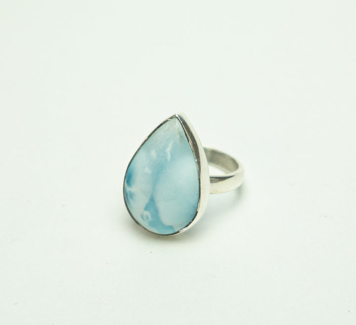 Larimar Teardrop Ring
