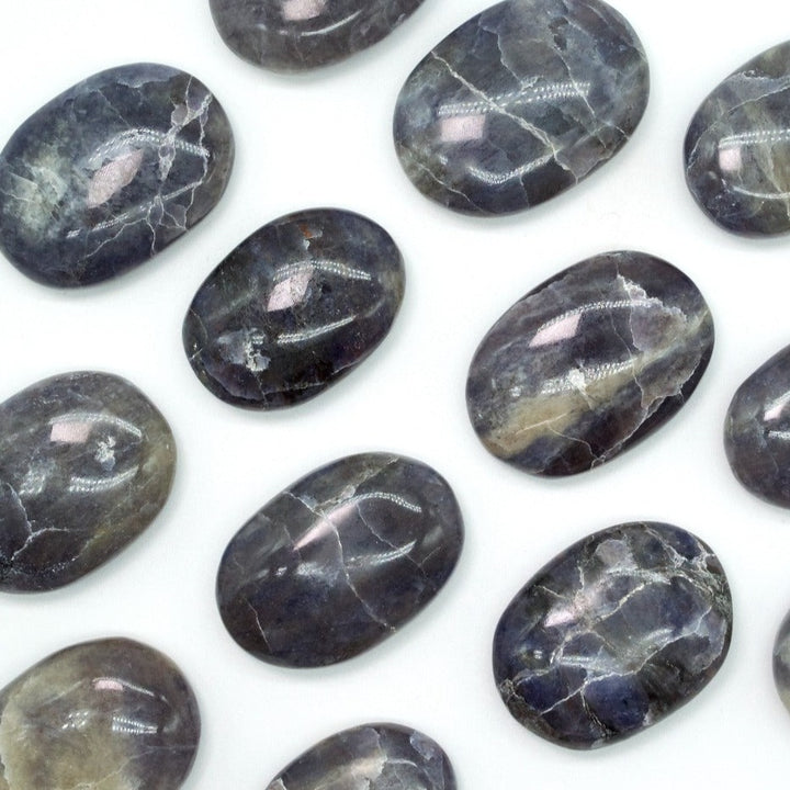 Iolite Palm Stone