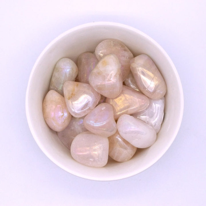 Angel Aura Rose Quartz Touchstone
