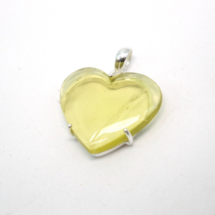 Lemon Quartz Heart Pendant