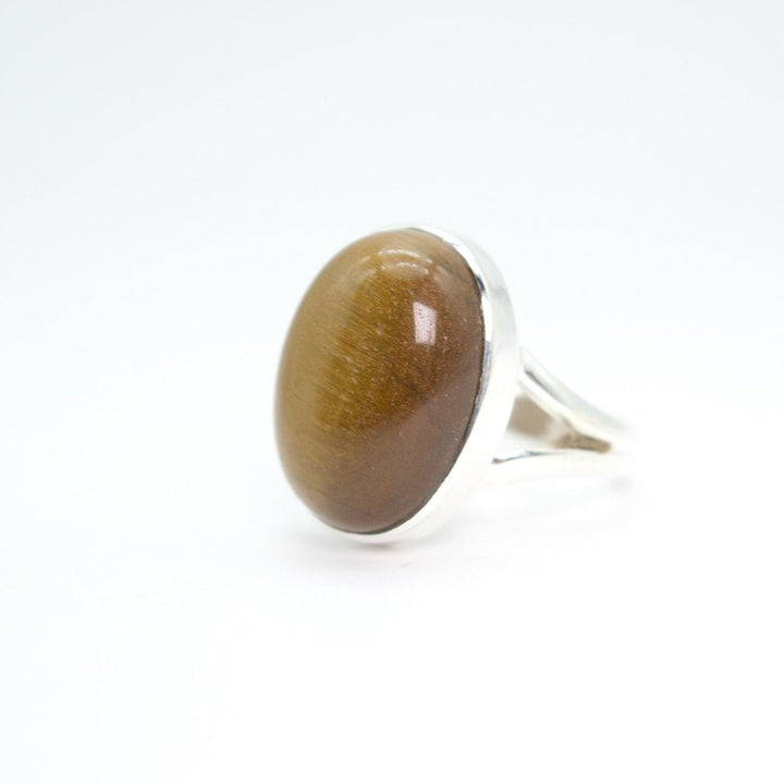 Tiger Eye Oval Ring
