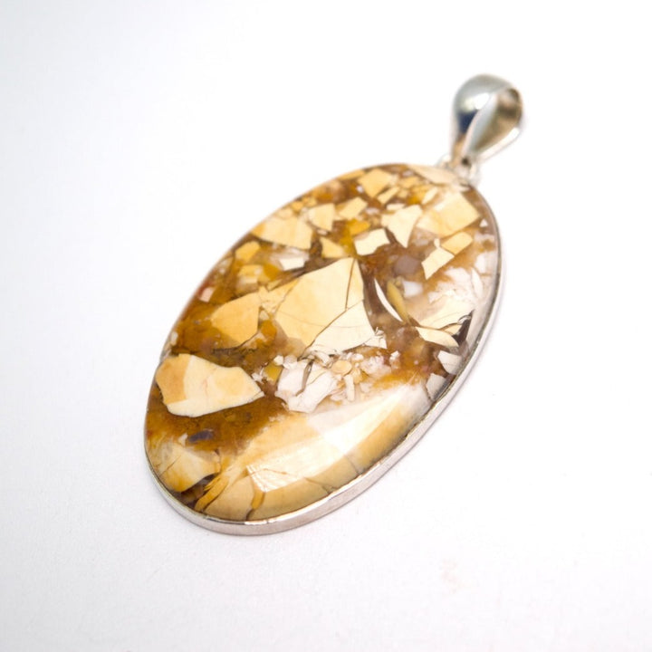 Breciated Mookaite Oval Pendant