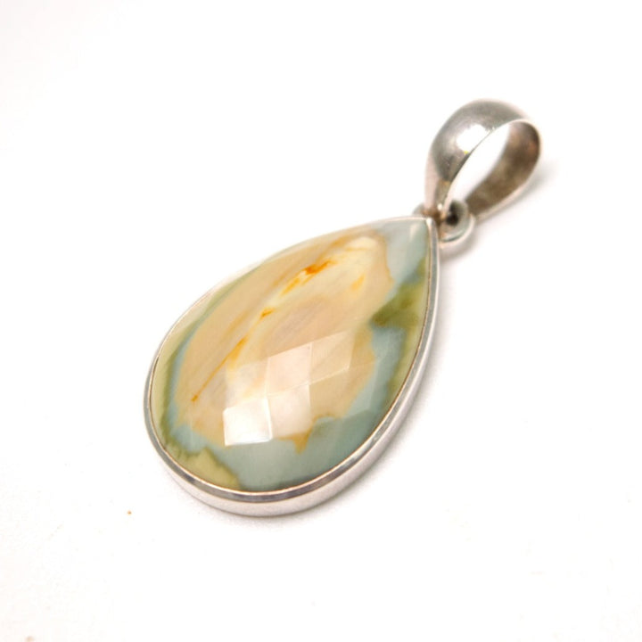 Imperial Jasper Teardrop Faceted Pendant