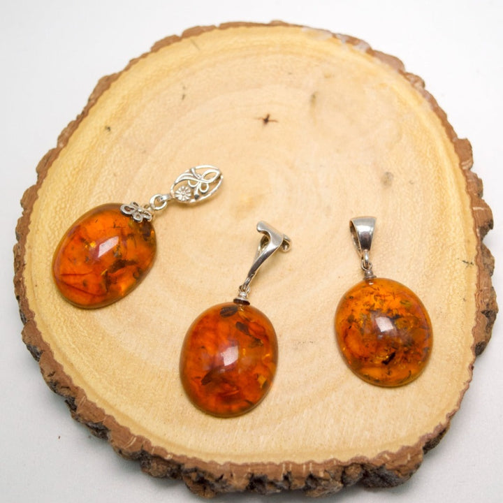 Amber Oval Pendant