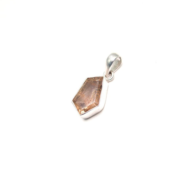 Gold Rutilated Quartz Pendant