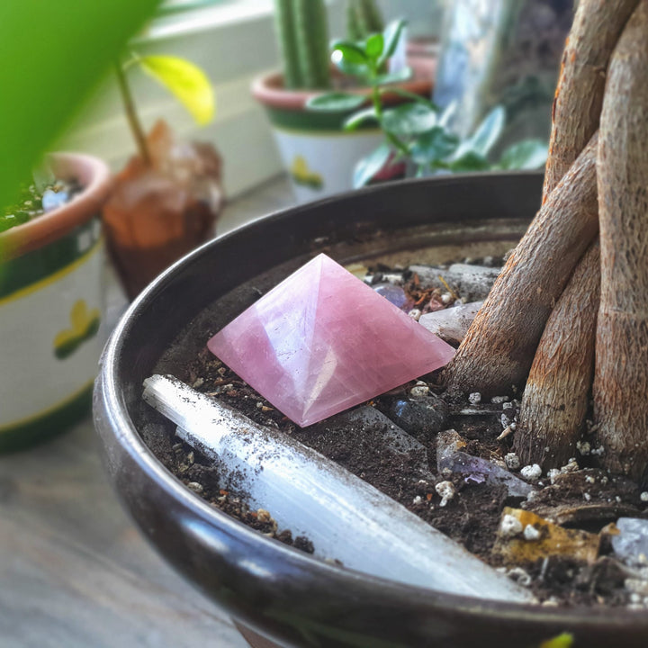 Madagascar Rose Quartz Pyramid
