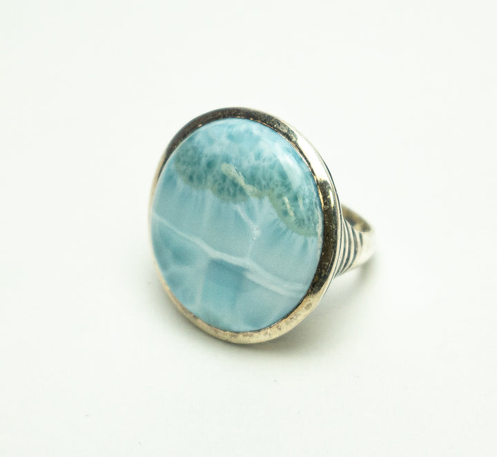 Larimar Round Ring