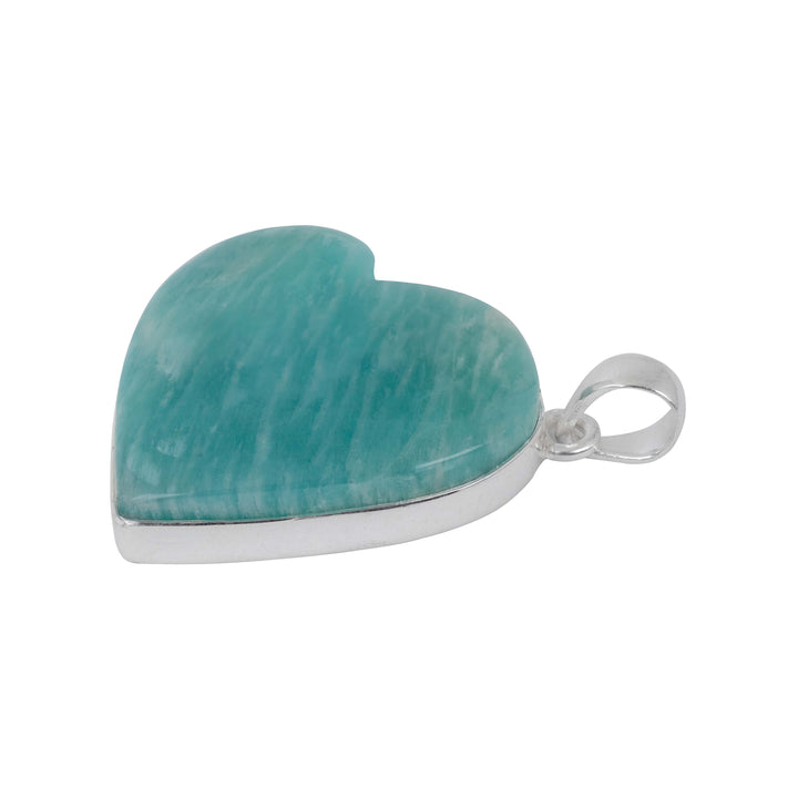 Amazonite Heart Pendant