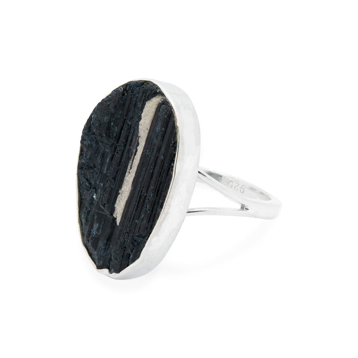 Blue Tourmaline Oval Ring