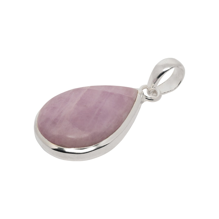 Kunzite Polished Teardrop Pendant