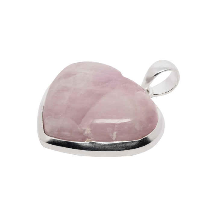 Kunzite Polished Heart Pendant