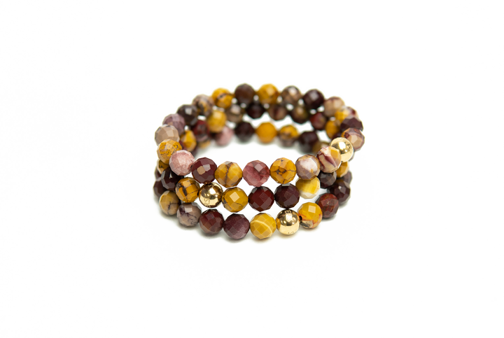 Mookaite Calming Bracelet Stack
