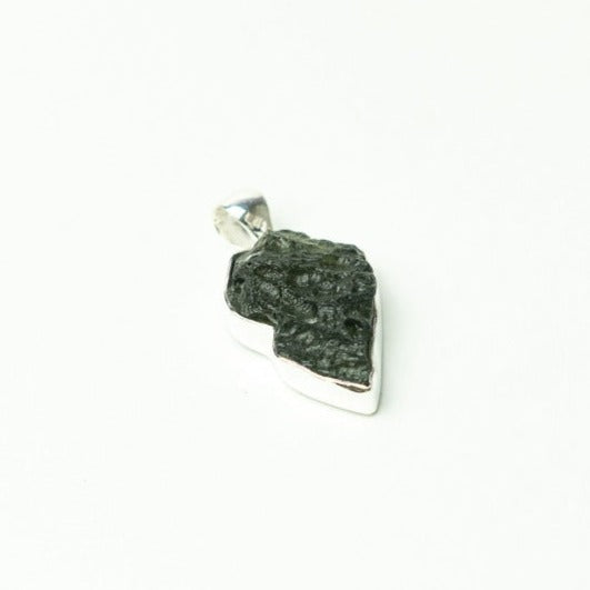 925 Sterling Silver, Natural 100% Moldavite Gemstone Pendant, Handmade –  Silverhub Jewelry
