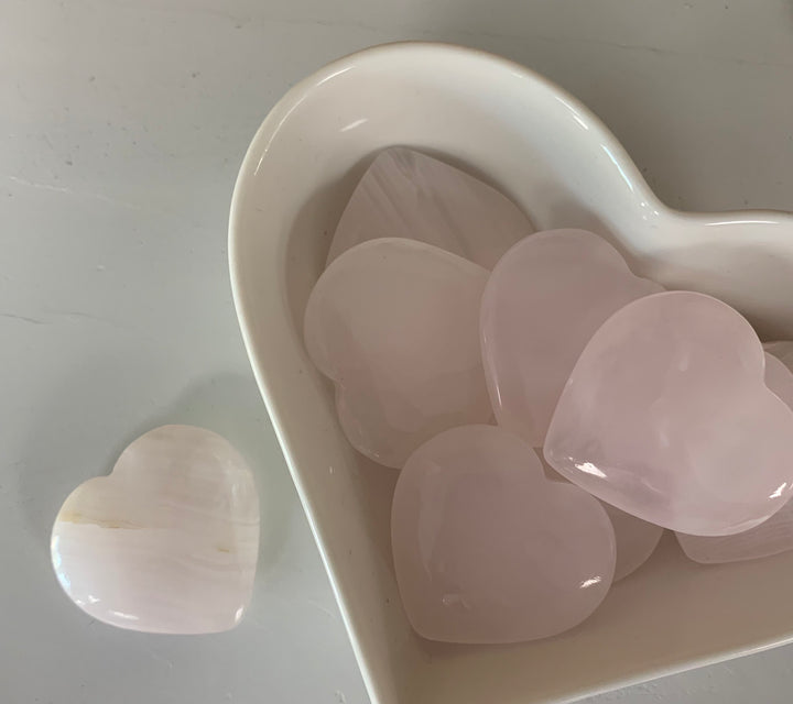 Pink Calcite Hearts