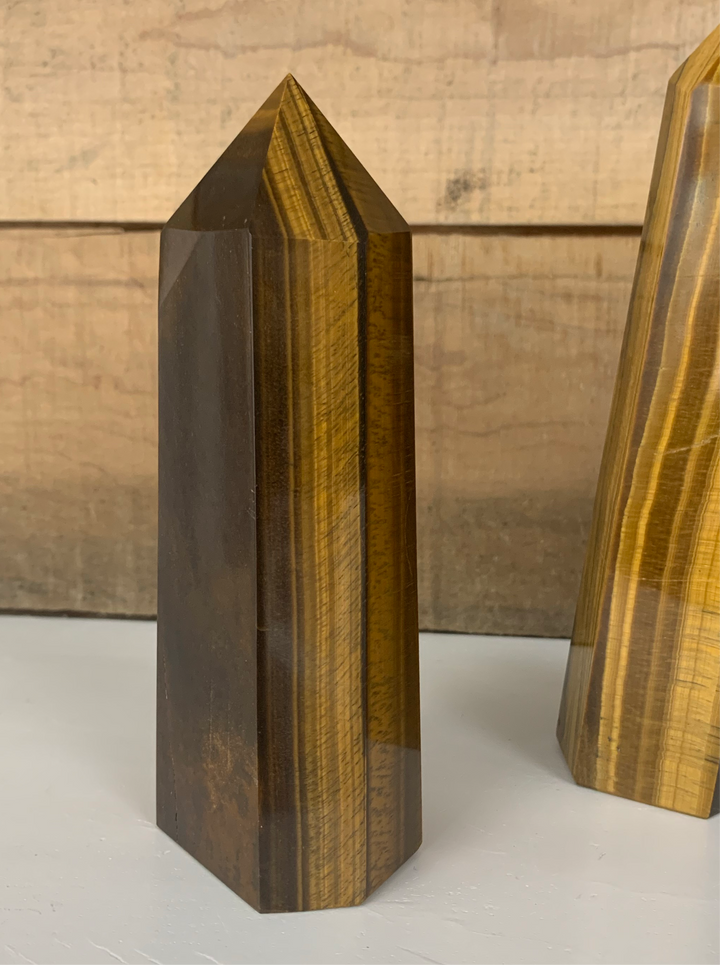 Tiger Eye Polished Pillar Point
