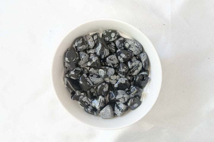 Snowflake Obsidian Tumbled Stone