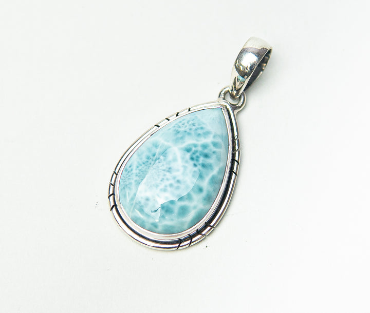 Larimar Teardrop Pendant