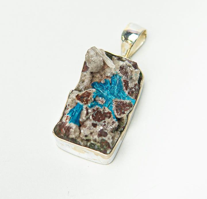 Cavansite Rectangle Pendant