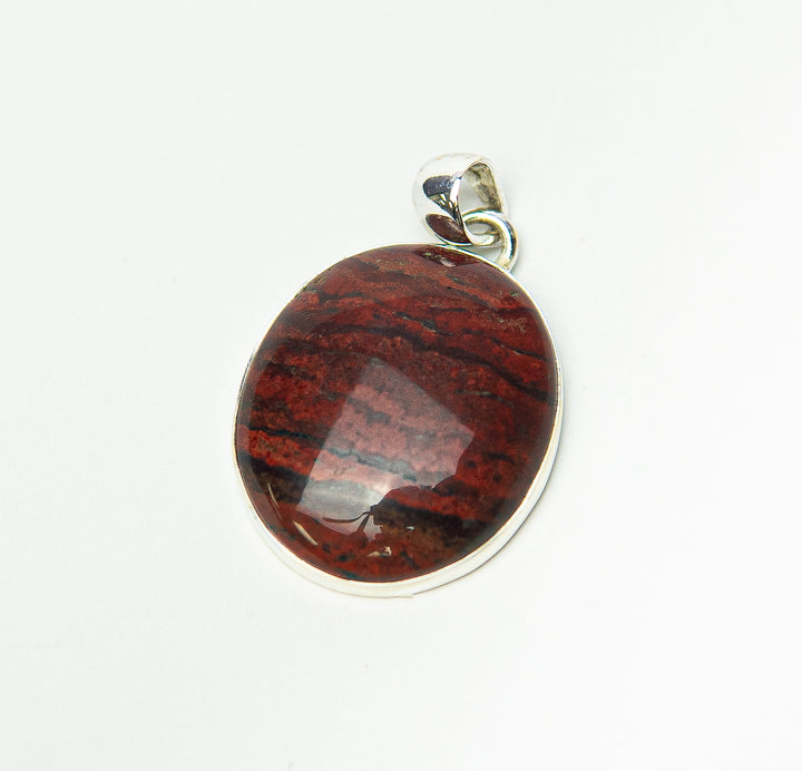 Snakeskin Jasper Round Pendant