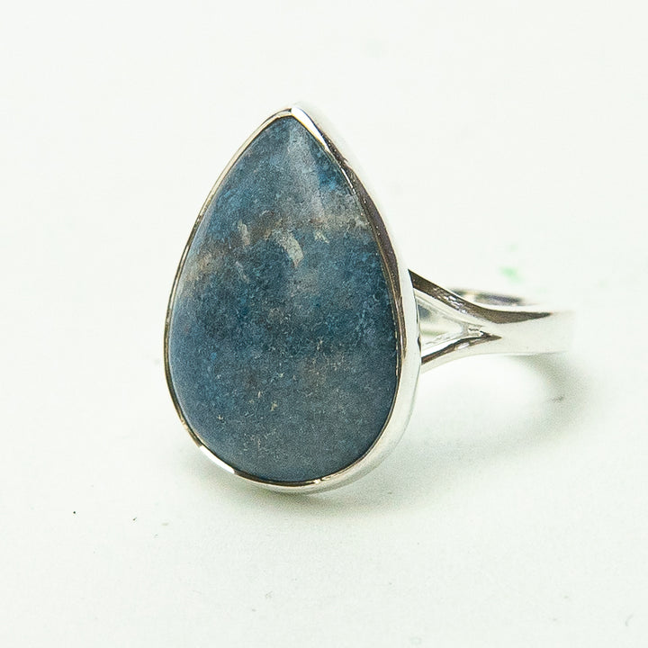 Dumortierite Teardrop Ring