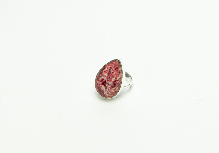 Thulite Teardrop Ring