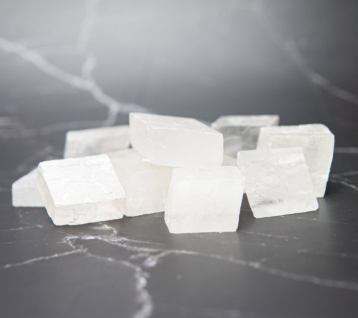 Optical Honey Calcite Rhombohedron